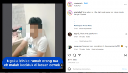 Viral! Izin ke Istri ke Rumah Orang Tua, Ternyata Asik-Asik di Kamar Kosan Cewek