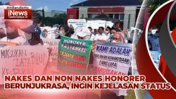 VIDEO: Ratusan Nakes dan Non Nakes Honorer Kota Tasikmalaya Demo di Bale Kota Minta Kejelasan Status