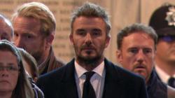 Tertangkap Kamera : David Beckham Menangis saat Lihat Peti Mati Ratu Elizabeth