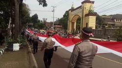 Setukpa Lemdiklat Polri Gelar Kirab Merah Putih dan Tausiyah Kebangsaan