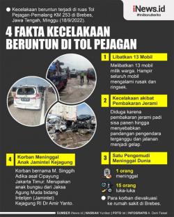 Inilah 4 Fakta Dari Kecelakaan Beruntun di Tol Pejagan, Penyebabnya Pembakaran Jerami