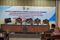 P- APBD 2022, Pagu Anggaran Program Prioritas Pemkab Jember Paling Disorot DPRD