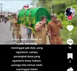 Viral Video Jenazah Diantar Para Rombongan Berseragam Cokelat, Tetangga Tak Mau Ngurus