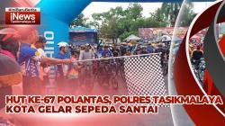 VIDEO: HUT ke-67 Lalu Lintas Bhayangkara, Polres Tasikmalaya Kota Gelar Sepeda Santai