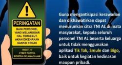 Personil TNI Angkatan Laut Dilarang Main Tiktok? Kadispenal Tegaskan Itu Kebijakan Lama