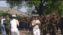 Sekolah Pelayaran SMKN 4 Kota Cilegon Gelar Latihan Dasar Semi Militer