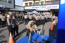 Kapolres Lamongan Launching Pos Mobile Sat Lantas Serta Syukuran Hari Lalu Lintas Ke-67