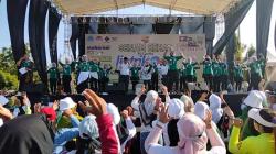 Senam Bersama Rayakan Haornas di Alun-Alun Simpang Enam Demak Diikuti Ribuan Warga