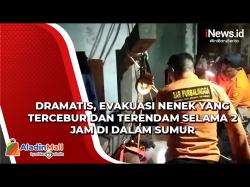 Evakuasi Nenek yang Tercebur dan Terendam Lebih dari 2 Jam di Dalam Sumur Berlangsung Dramatis