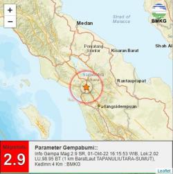 BMKG Catat Ada 80 Kali Gempa Susulan di Tapanuli Utara Hingga Sore Ini