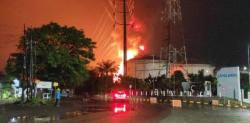Tangki Berbahan Kimia dan Solar di Kawasan Pelindo II Ciwandan  Terbakar, Seperti Ini Kondisinya