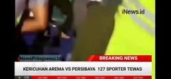 Video Aremania Mengejar Pemain Persebaya