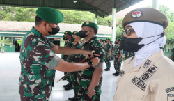 26 Prajurit dan PNS Kodim Sragen Naik Pangkat