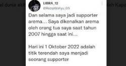 Tragedi Stadion Kanjuruhan Tewaskan 127 Orang, Ini Curhatan Salah Satu Aremania