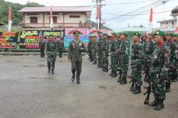 Kodim 0107/Aceh Selatan Gelar Upacara Peringatan HUT Ke -77 TNI Tahun 2022