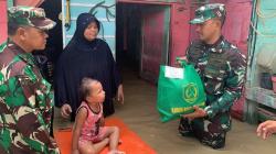 Dandim 0103/Aceh Utara Salurkan Langsung Bantuan Sembako Korban Banjir