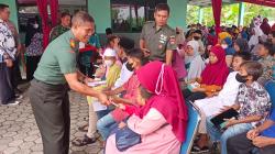 Peringati HUT TNI ke 77, Koramil Kembaran Santuni Anak Yatim