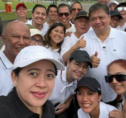 Puan Maharani Berjumpa Airlangga di Monas, Ini yang Mereka Bahas