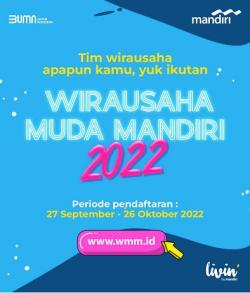 Yuk Daftar Wirausaha Muda Mandiri! Cek Kategori dan Mekanismenya