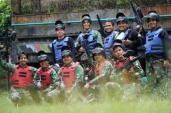 Keseruan Adu Strategi FWP Versus IJTI di Arena Paintball Taman Pemuda Pratama Beji Depok