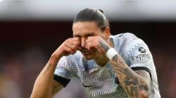 Usia Liverpool Dikalahkan Arsenal 2-3, Selebrasi Nangis Darwin Nunez Jadi Bumerang
