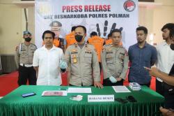 Polres Polman Bekuk Empat Pelaku Narkoba