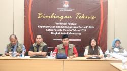 Sembilan Parpol Tingkat Kota Palembang segera Diverifikasi Faktual Kepengurusan