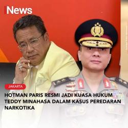 Irjen Pol Teddy Minahasa Resmi Menunjuk Hotman Paris sebagai Kuasa Hukumnya