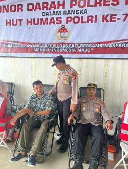 Polres Pidie Bekerja Sama Dengan PMI Gelar Donor Darah