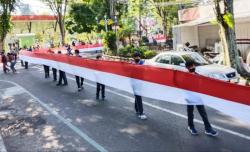 Semarak, Pengibaran Bendera Merah Putih Sepanjang 1000 M di Salatiga