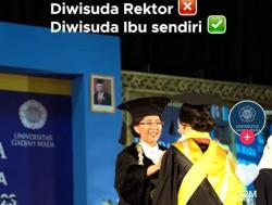 Keren, Rektor UGM Wisuda Putrinya Sendiri dengan IPK 4.00