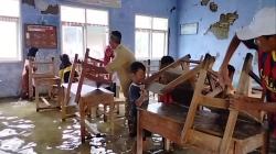 Puluhan Rumah dan Sekolah di Legonkulon Subang Terendam Banjir Rob