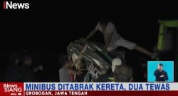 Minibus Ringsek Usai Ditabrak Kereta Api di Grobogan, Jateng, 2 Orang Tewas