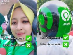 Viral Ojol Cantik yang Sering Dibonceng Penumpang, Netizen: Terlalu Cantik Sih Drivernya!