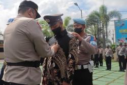 Penampakan Upacara Pemberhentian Tidak Dengan Hormat Aipda AL di Polres Purworejo