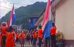 Euforia Fans Timnas Belanda di Jayapura Gelar Gladi Upacara Jelang Pembukaan Piala Dunia Qatar 2022