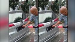 Aksi Pengendara Tutupi Nopol Kendaraannya Pakai Lakban, ini yang Terjadi
