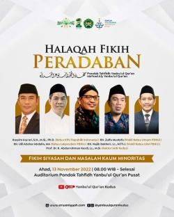 Ahad Besok, Halaqah Fikih Peradaban Digelar di PTYQ