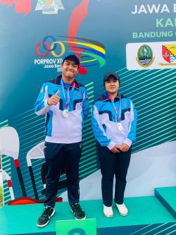 Duet Pegolf Daffa dan Rana Raih Medali Perak Untuk Kota Bogor di Porprov Jabar 2022