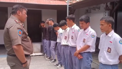 Belasan Siswa di Pemalang Kena Razia Satpol PP, Bolos Sekolah dan Nongkrong di Warung