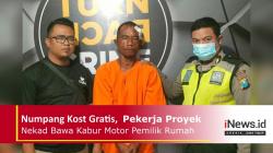 Numpang Kost Gratis,  Seorang Pekerja Proyek Bawa Kabur Motor Pemilik Rumah