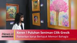 Keren ! Puluhan Seniman Cilik Gresik Pamerkan karya Bertajuk Memori Bahagia