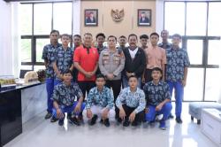 Kapolres Bojonegoro Semangati Atlet Muda Bola Voli : Optimis dan Kobarkan Semangat Pantang Menyerah