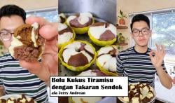 Camilan Saat Santai, Begini Resep Bolu Kukus Tiramisu Takaran Sendok Ala Jerry Andrean