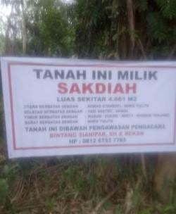 SKGR Ganti Rugi Untuk Waduk Pemko Milik Anita Diduga Tak Sesuai SOP