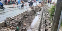 Proyek Drainase Cegah Banjir di Kebun Sayur Balikpapan Senilai Rp2,8 Miliar Ambruk