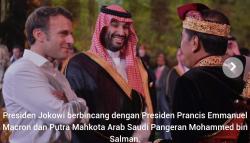 Jokowi Bersama Presiden Prancis dan Putra Mahkota Arab Saudi Terlihat Akrab, Apa yang Dibahas?