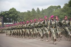 Komandan Pasmar 2 Hadiri Upacara Peringatan HUT Ke 77 Korps Marinir