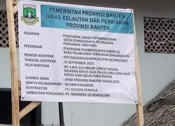 KPK dan Kejagung Didesak Awasi Proyek DKP Banten di Binuangeun Lebak Dengan Anggaran Puluhan Milyar