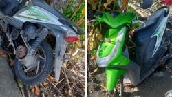 Astaga Parkir di Pinggir Jalan, Velg dan Tutup Mesin Motor  Dicuri OTK